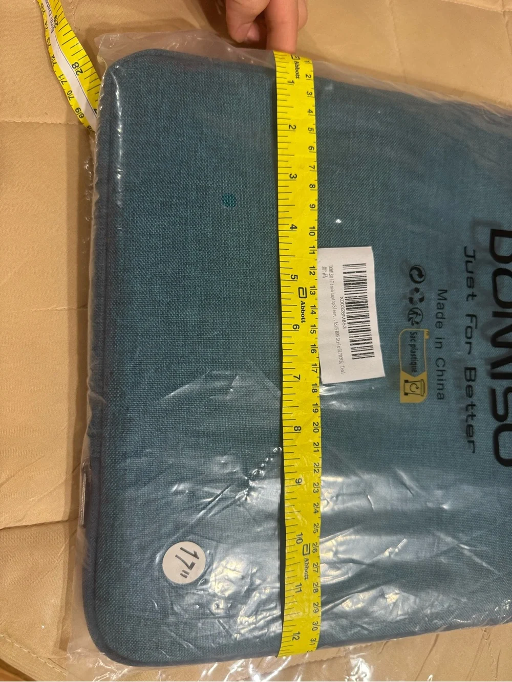 DOMISO 17” Laptop Sleeve Case ASUS ROG Strix GL702VS Teal New